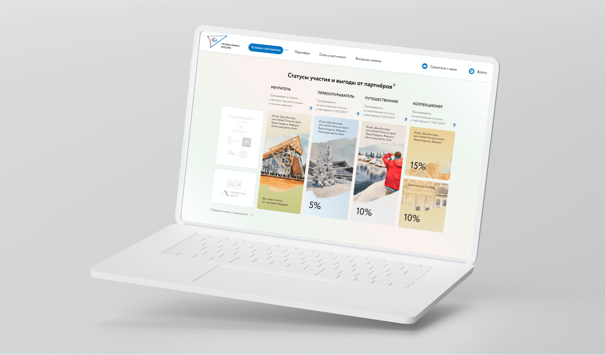 Разработка диджитал-платформы программы лояльности «Знак Качества Группы Банка «Россия»