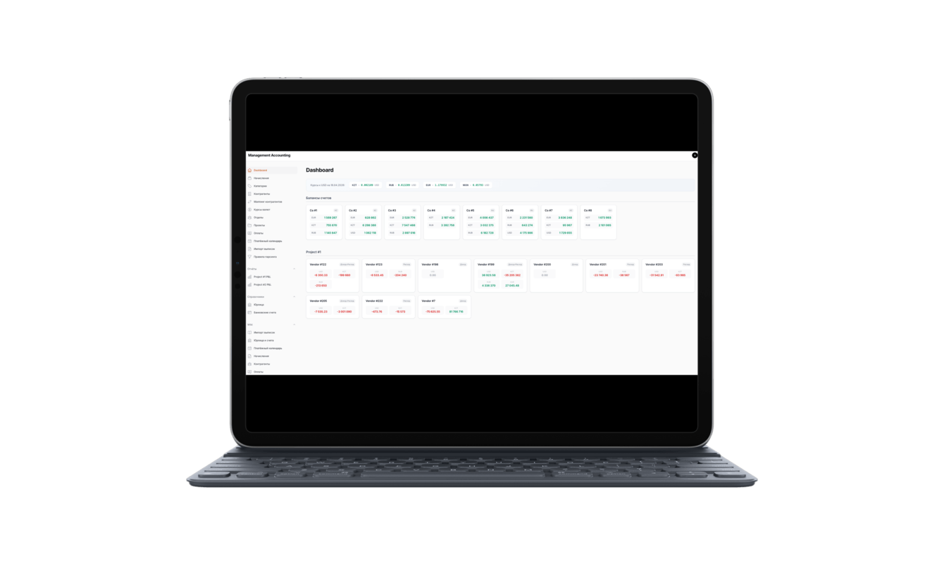 Система финансового управления — Laravel + панель администратора Filament