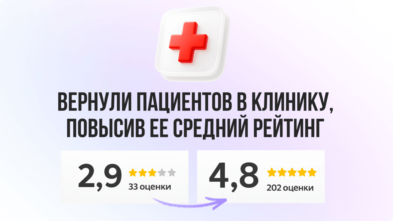 Как мы повысили рейтинг клиники с 2.9 до 4.8 и вернули пациентов