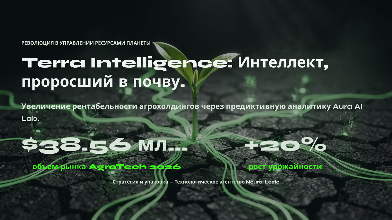 B2B-питч-дек и стратегия запуска AI-платформы для управления агрохолдингами Terra Intelligence