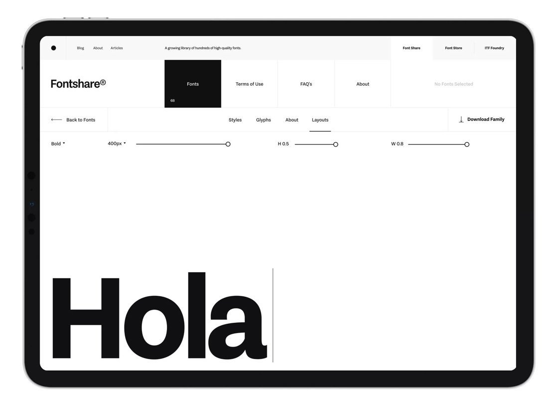 Fontshare — онлайн-сервис бесплатных шрифтов для личного и коммерческого использования.
