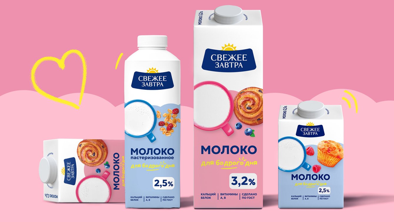 Редизайн бренда «Свежее завтра»: обновление линейки