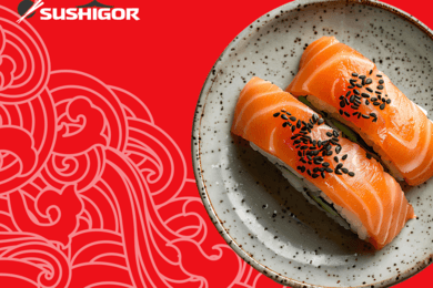 Разработка сайта доставки еды sushigor.ru с интеграцией CRM и онлайн-оплатой