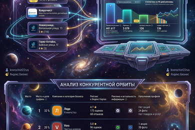 Продвижение сети Коврочист топ 1 в Барнауле в яндекс картах