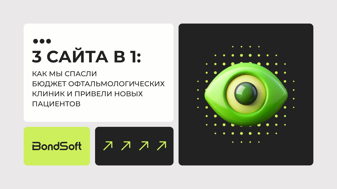 3 сайта в 1: Как мы спасли бюджет офтальмологических клиник и привели новых пациентов