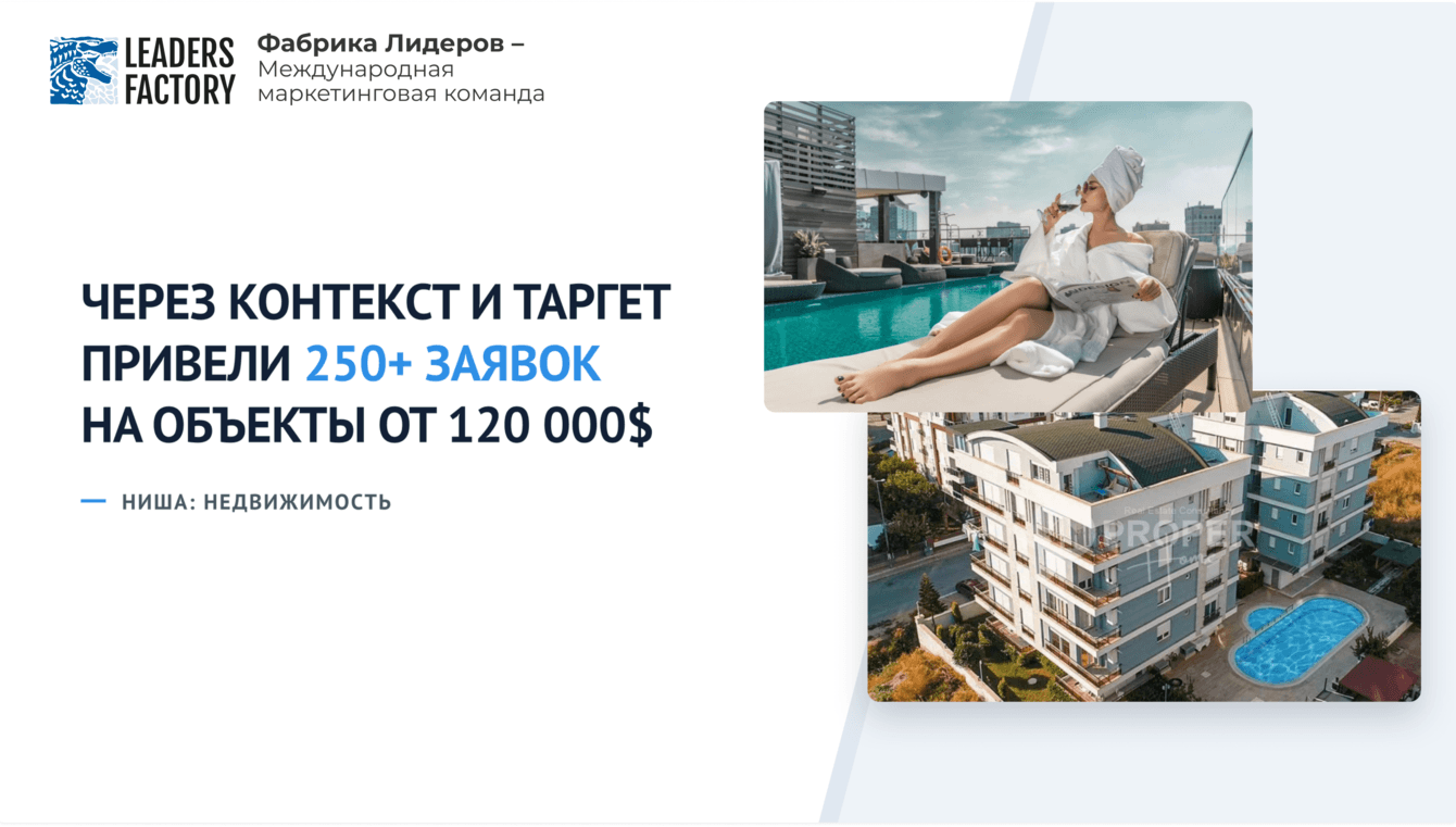 Продвижение агентства недвижимости Proper Home: 40 000$ прибыли с 8 600$ вложений на падающем рынке
