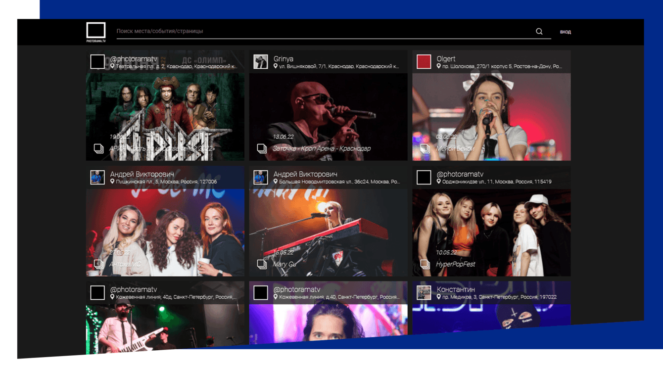 Cервис для фотографов и участников мероприятий