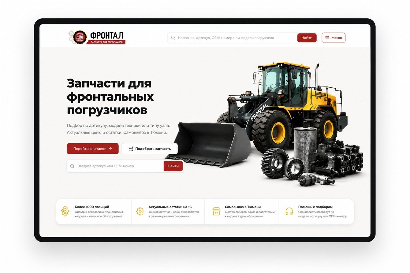 «Фронтал» — интернет-магазин запчастей для погрузчиков