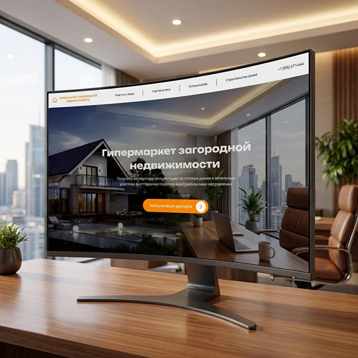 Кейс: создание одностраничного сайта для гипермаркета недвижимости