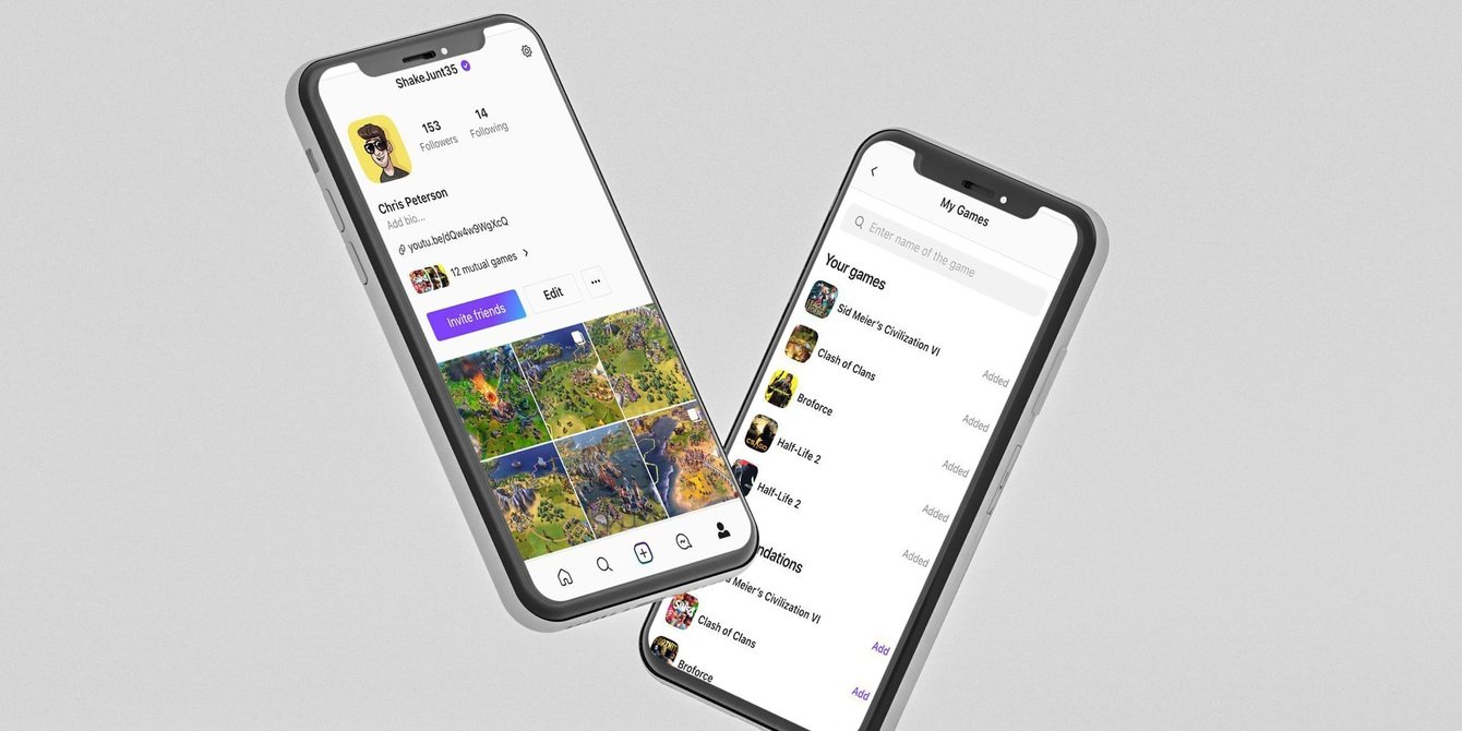 Приложение соцсеть для геймеров