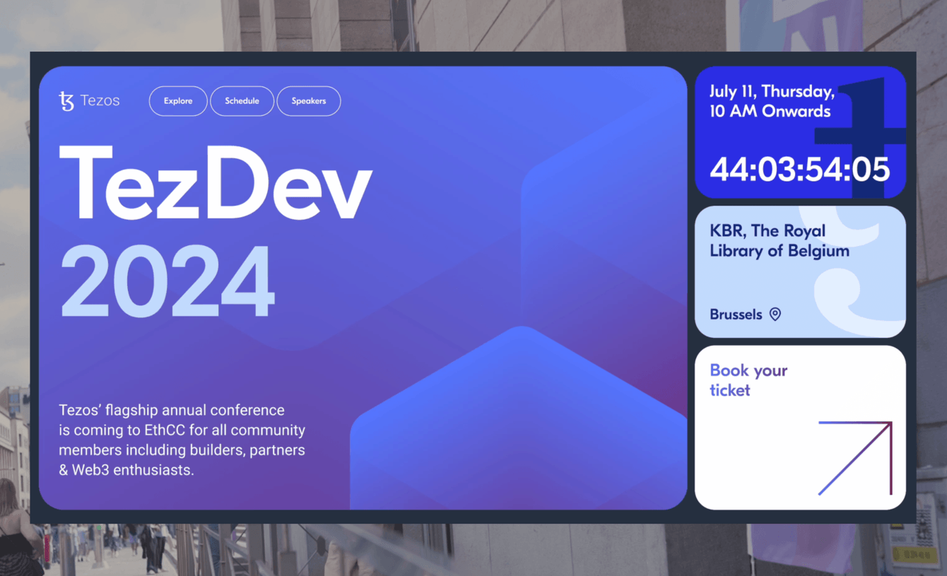 Лендинг пейдж мероприятия TezDev 2024