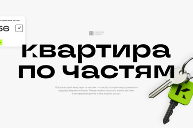 Сложный продукт — простой интерфейс: сайт для новаторского сервиса по покупке недвижимости