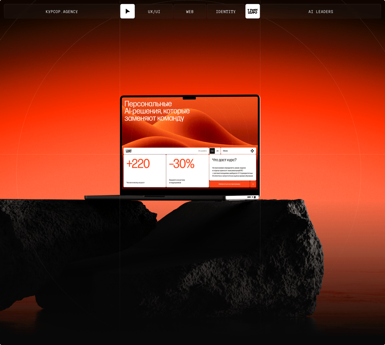 Leaders AI: Разработали фирменный стиль для AI-продукта за 3 недели