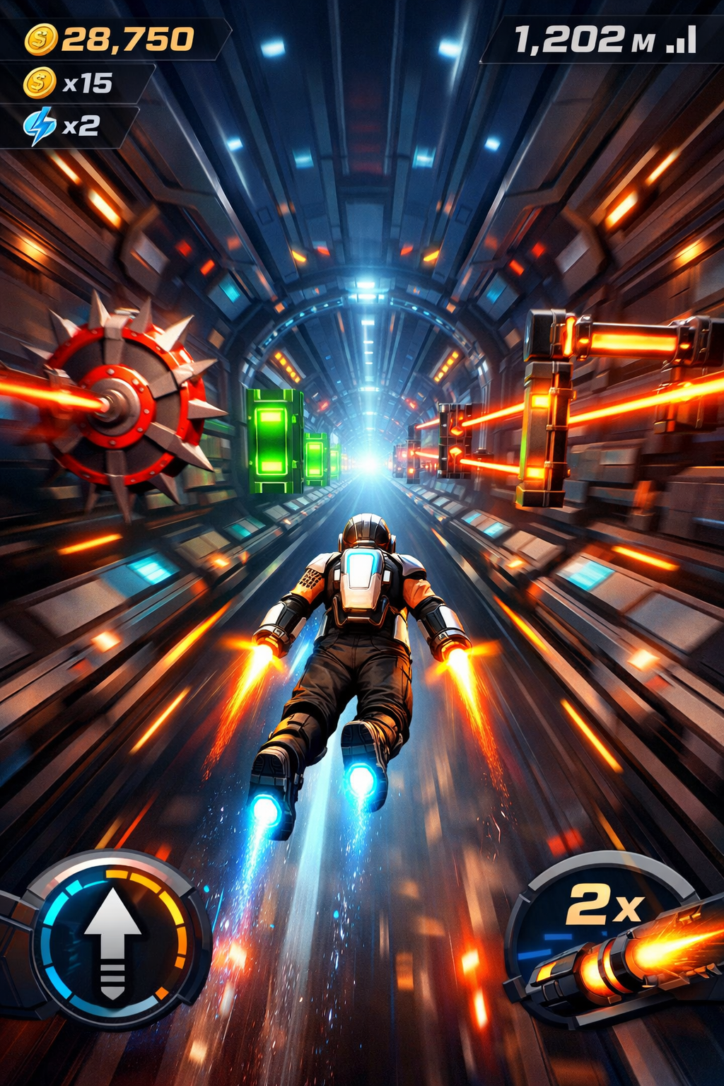 Jetpack Runner — «Коридор скорости»