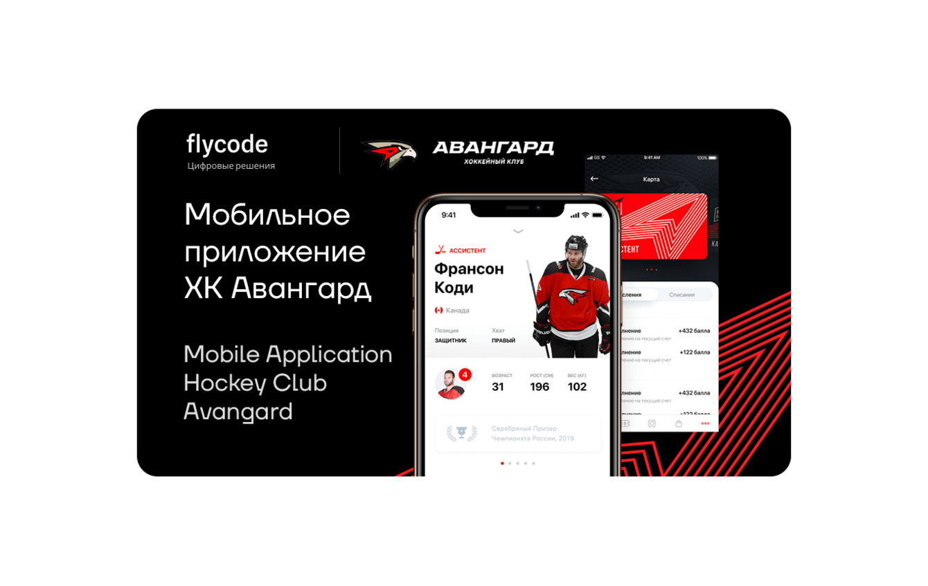 Мобильное приложение "ХК Авангард", Fly Code