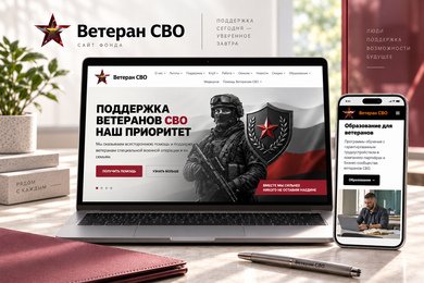 Создание сайта Ветеран СВО