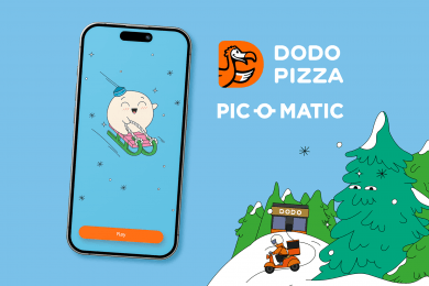 Графика для игры. Pic-o-matic x Dodo Pizza Казахстан