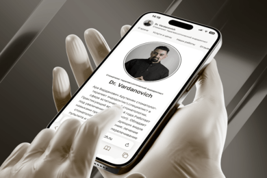 Лендинг для стоматолога-эндодонтиста Ары Вардановича