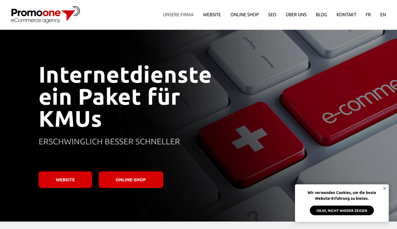 Сайт международного маркетингового агенства "PromoOne"