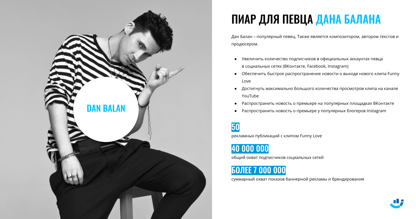 [Кейс] Как заполучить внимание и любовь публики? Музыкальный SMM для певца Дана Балана