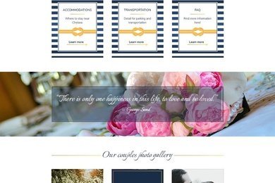 Разработка сайта свадьбы. RSVP