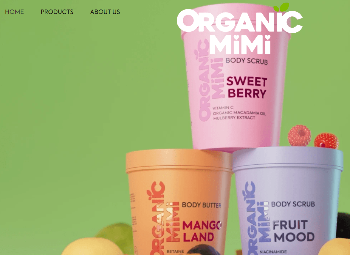Organicmimi - сайт-каталог продукции