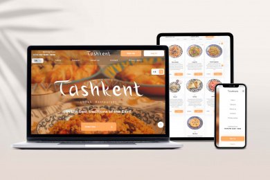 Разработка сайта для ресторана узбекской кухни