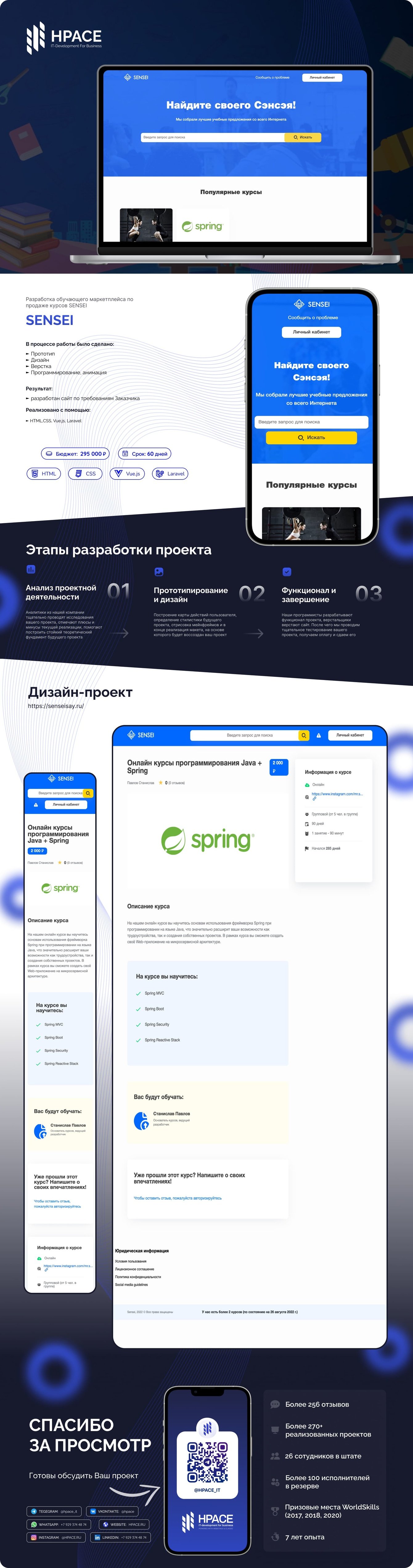 Разработка обучающего маркетплейса по продаже курсов SENSEI