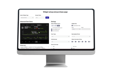 Интерактивные настраиваемые виджеты для торговых платформ, аналитических сервисов и финтех-компаний.