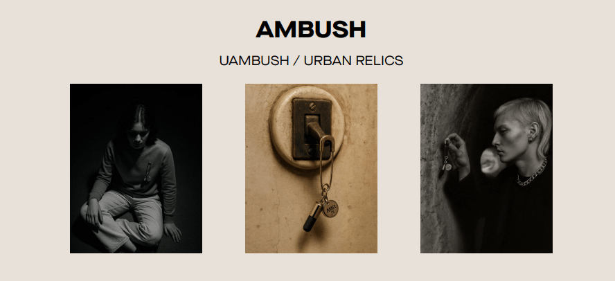 AMBUSH × URBAN RELICS ИИ-кампания
