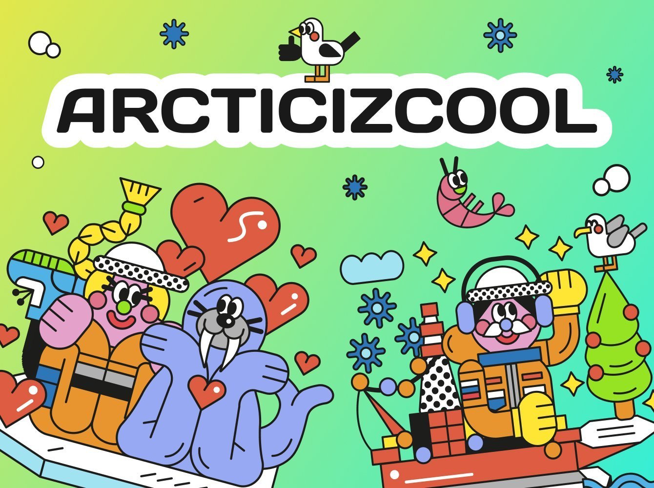 Стикерпак ARCTICIZCOOL. Арт-коллаборация как инструмент продвижения ESG-повестки