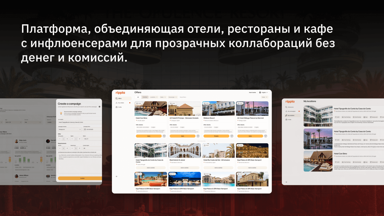 Умные коллаборации между отелями и инфлюенсерами