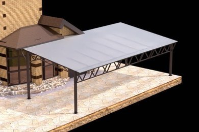 Визуализация навеса перед постройкой