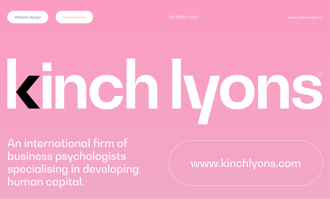 Сайт для Kinch Lyons — международная фирма бизнес-психологов из Ирландии