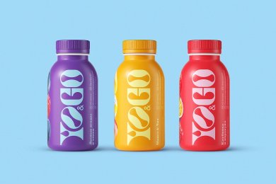 Yo&Go: дизайн упаковки питьевых йогуртов