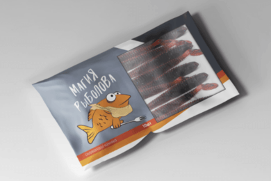 Упаковка силиконовой наживки