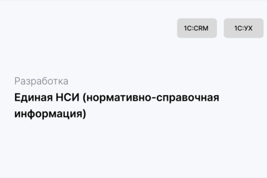 Единая НСИ (нормативно-справочная информация)