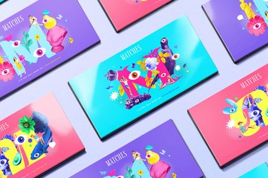 Упаковка палеток для теней Matches