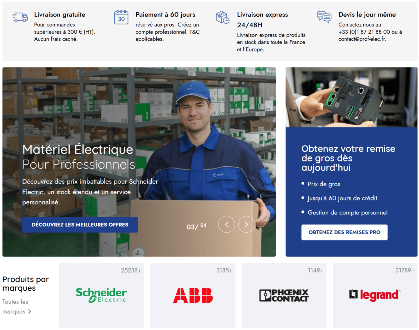 Разработка и продвижение дистрибьютера электротехнического оборудования