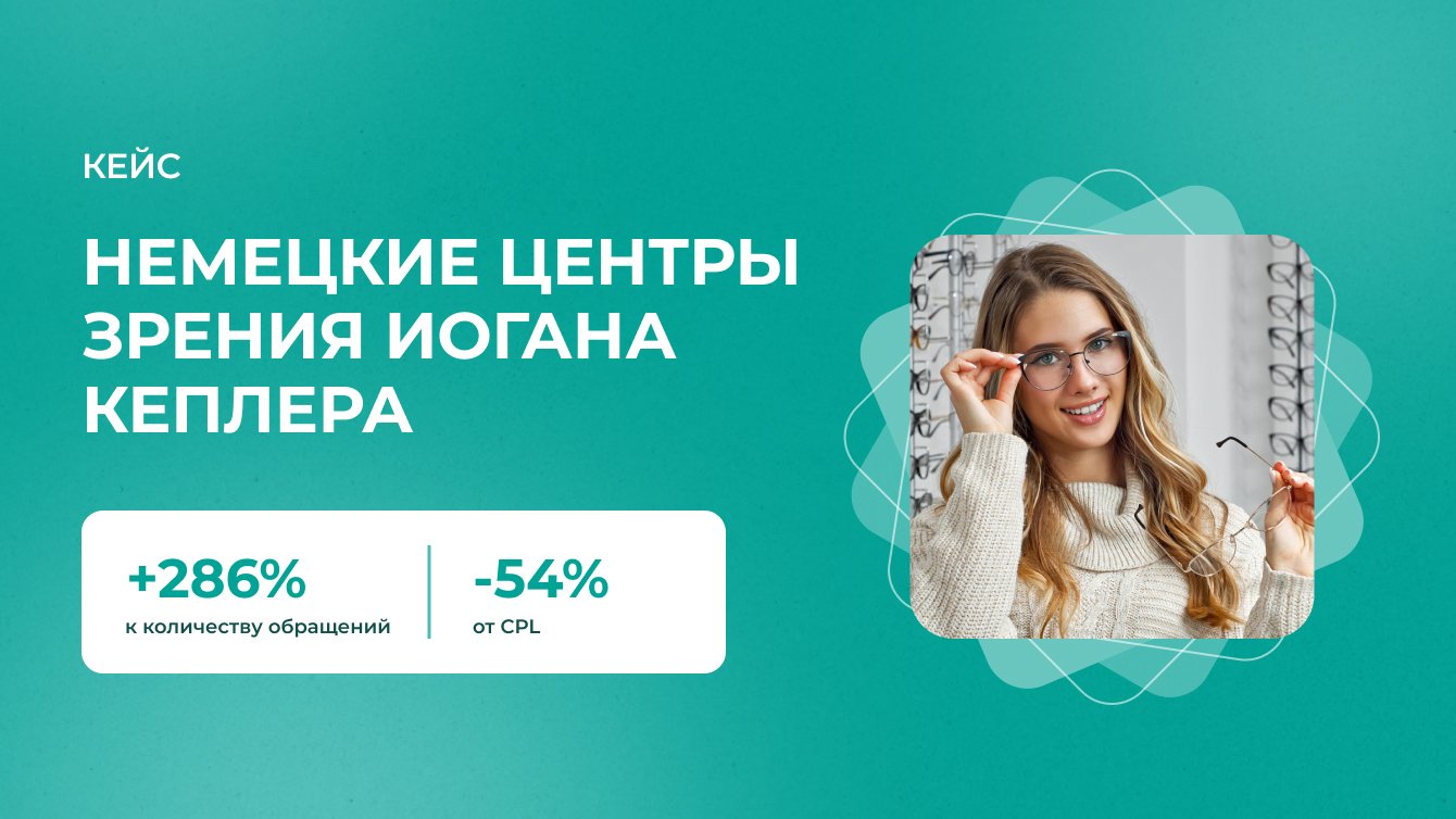 В 4 раза больше лидов и в 2 раза ниже CPL. Кейс сети центров зрения KEPLER