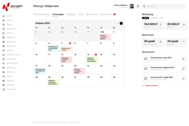 Корпоративный портал для КАН АВТО - единое пространство для сотрудников и филиалов