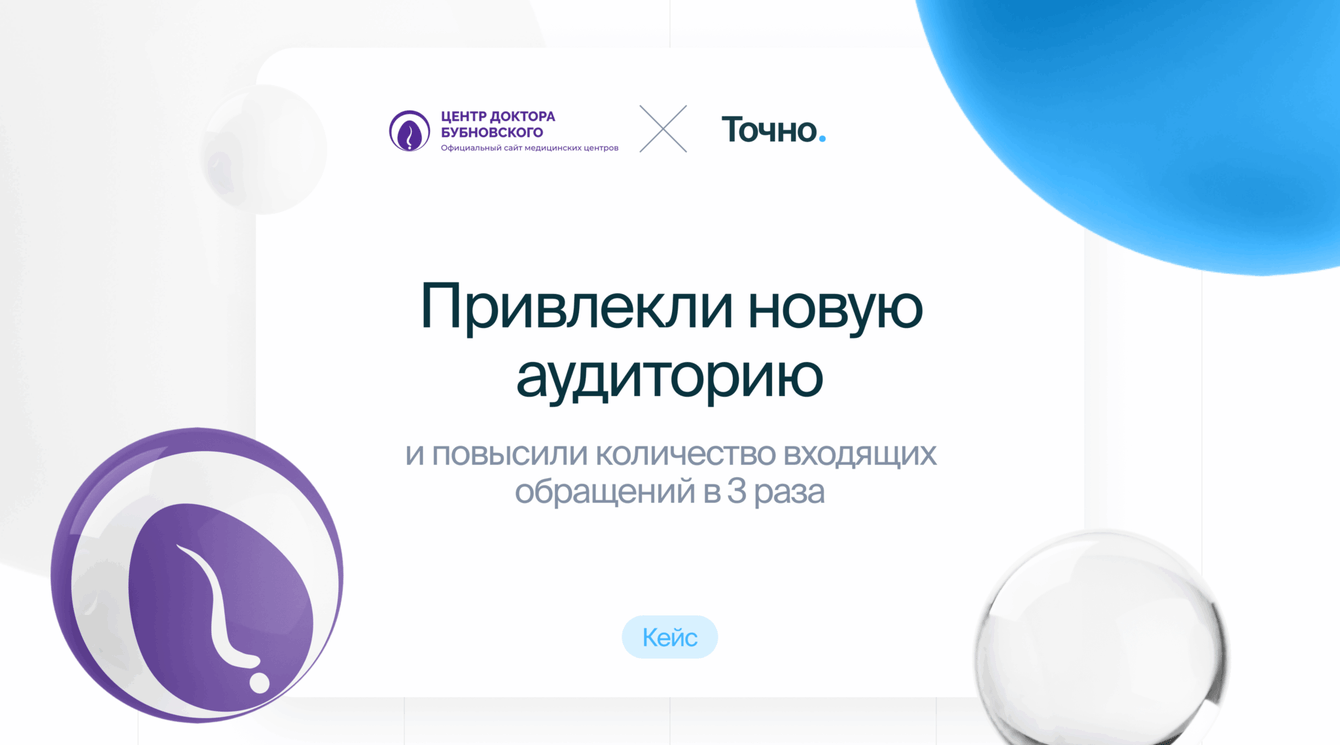 В 3 раза больше обращений в сеть клиник без роста рекламного бюджета