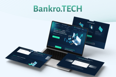Разработка корпоративного сайта для FinTech продукта Bankro.TECH