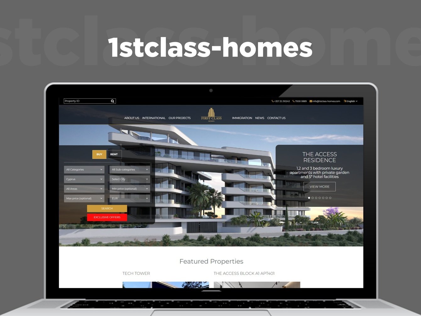 Специализированный веб-сайт (CRM система для риэлторской компании)