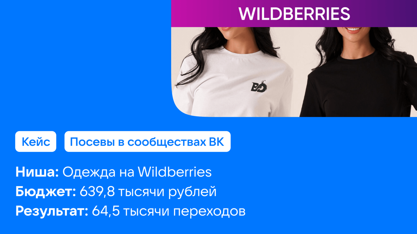 Как МП ВК бустит Wildberries: эталонный кейс