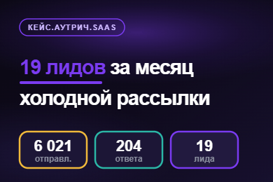 Email-аутрич для B2B-сервиса с узким рынком