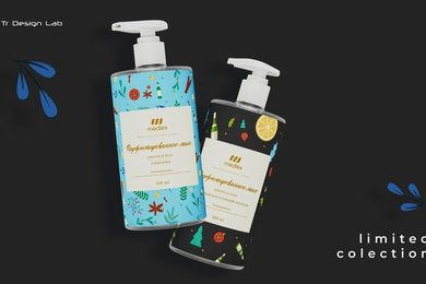 Дизайн этикетки и цифровая копия продукта в 3D