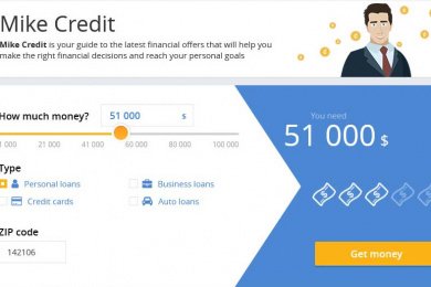 Mikecredit - портал для поиска и подбора займов, кредитов, кредитных карт, ипотеки в США