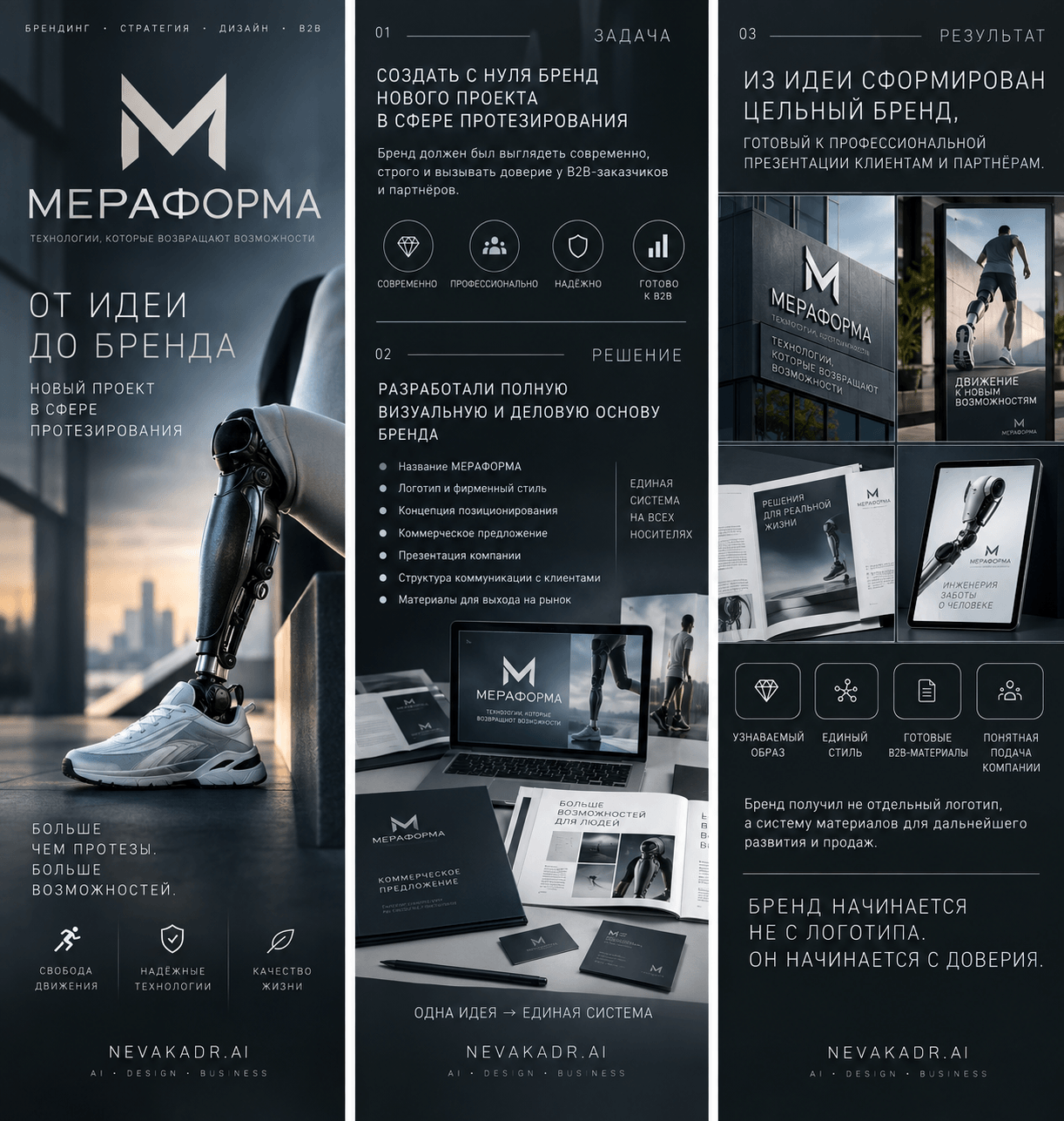 МЕРАФОРМА — визуальная концепция и коммерческая упаковка проекта