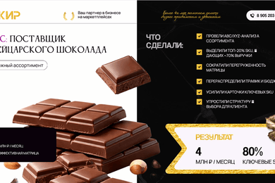 Как поставщик шоколада вышел из неэффективной матрицы и увеличил выручку до 4 млн ₽ в месяц